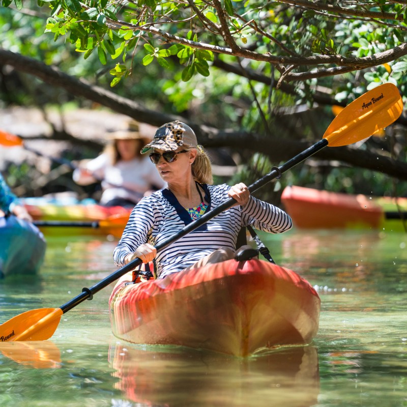 a person in a pool of water